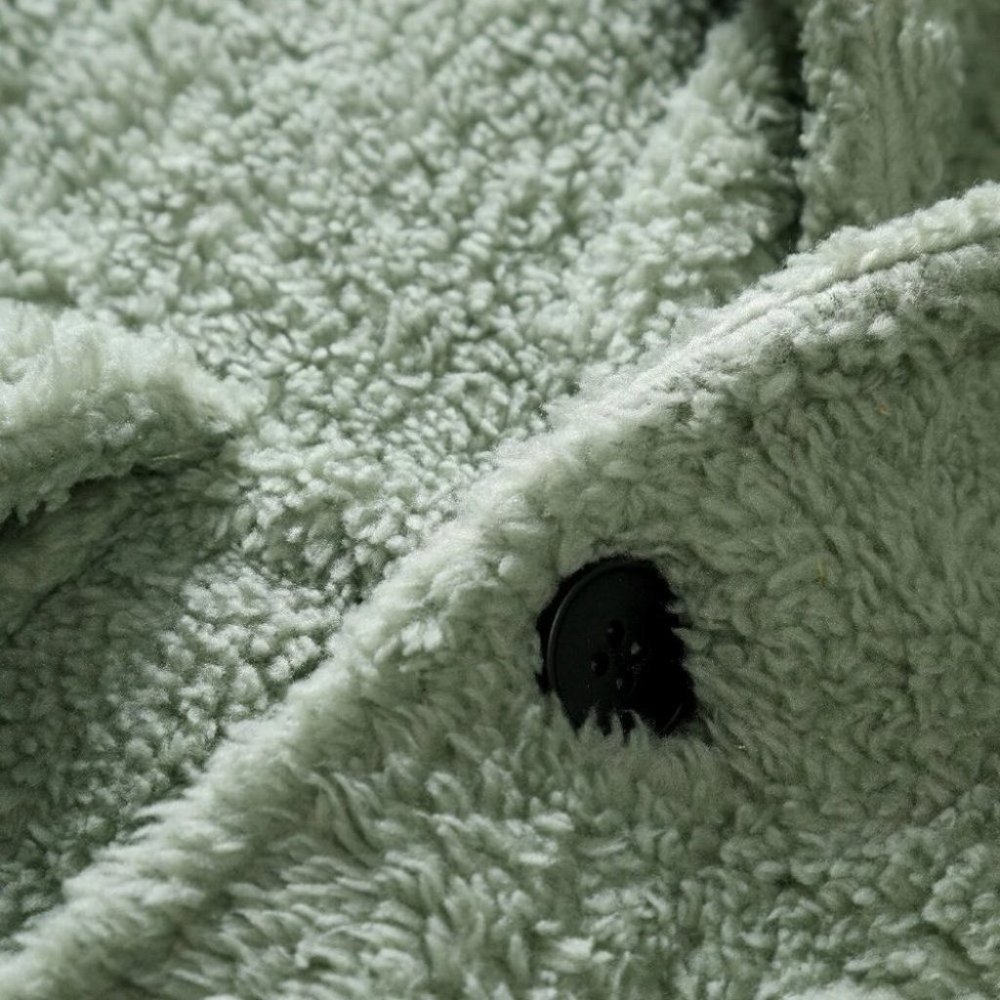 Green Mens Teddy Jacket - Picture 6 of 7
